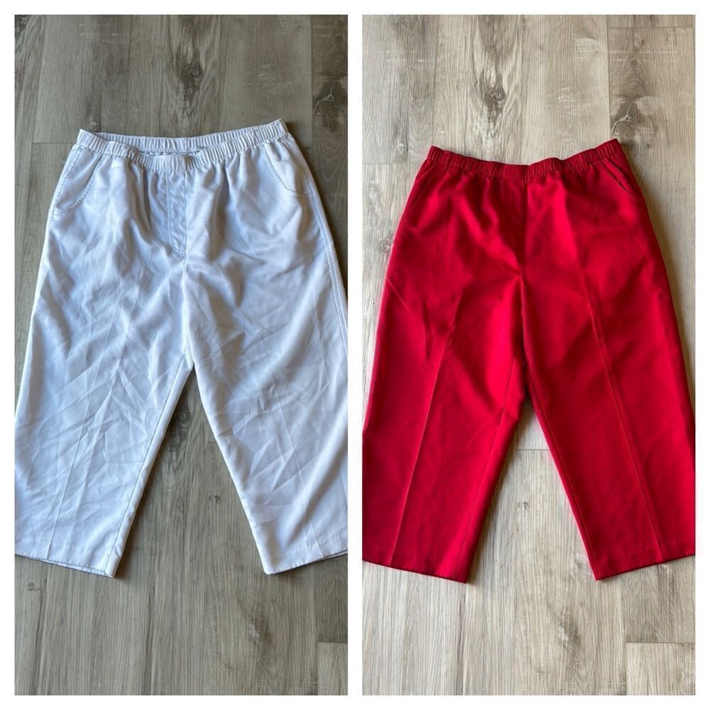 Kim Rogers Women's Capris - White and Red